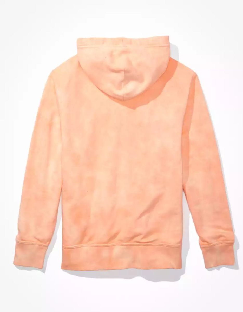 Sweat à Capuche American Eagle AE Bonfire Fleece Corail Homme | ZCW-88149064